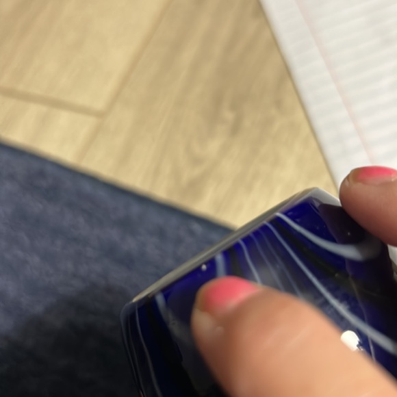 Art Glass 3” H  Tea Light Holder or for Misc. Items (Yr Choice) a Good Cond. - Picture 6 of 6